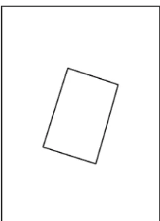 Fig. 5. With its centroid chosen as the rotation center, the inner rectangular will experience local minima in the potential value at four angular positions.