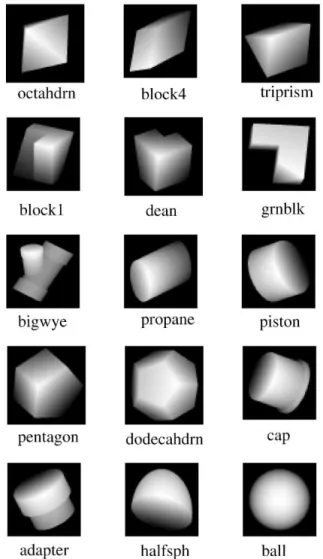 Fig. 8. Images of some object models.