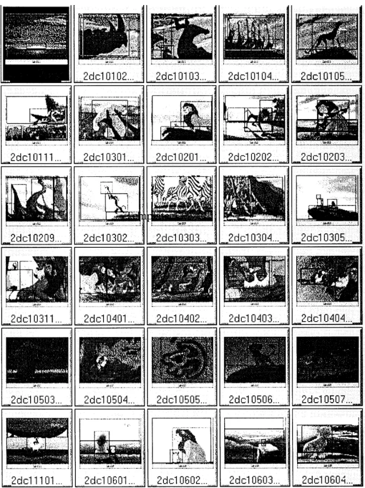 FIG. 12. Some key frames of the 48 streams collected.