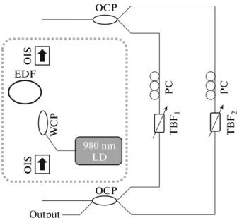 Fig. 1. Experimental setup of proposed EDF dualring