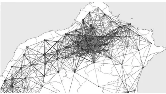 Figure 5 Northern Taiwan commuter network.