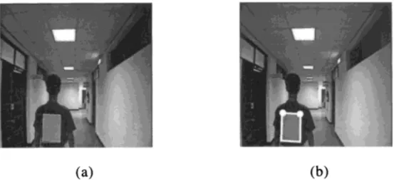 Figure 6. The experimental result of feature point detection. a is a captured image with Ž .