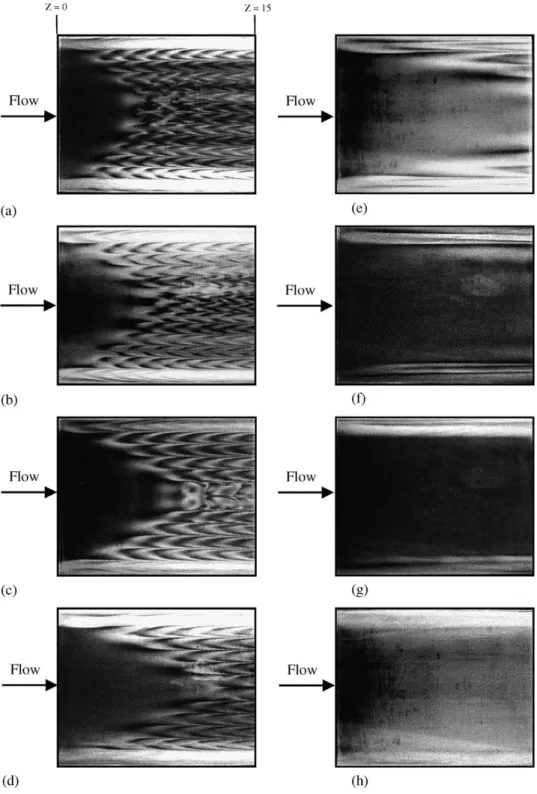 Fig. 4 for Re ¼ 5:0 and Ra ¼ 6002. At h t ¼ 0:0 both the