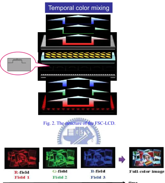 Fig. 2. The structure of the FSC-LCD. 