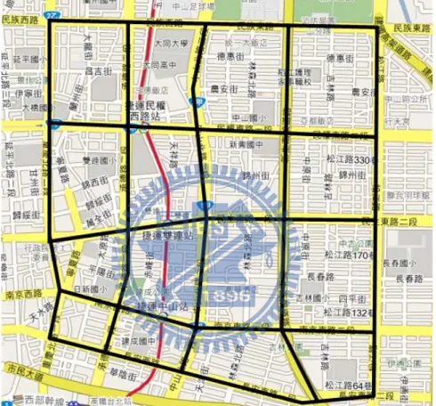 Figure 5.1: Taipei city map.