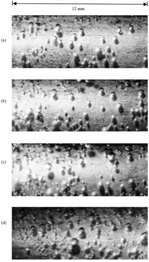 Fig. 9. Subcooled ¯ow boiling of R-134a in an annular channel at G = 200 kg/m 2 s T