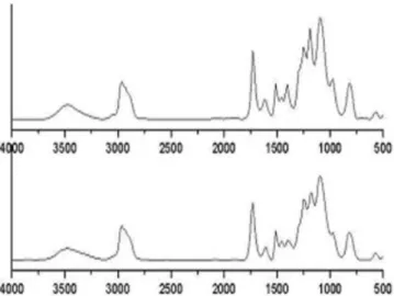 Figure 8 FTIR spectra of OA 0.25 Si 10 : (a) before and (b) after photo-polymerization.