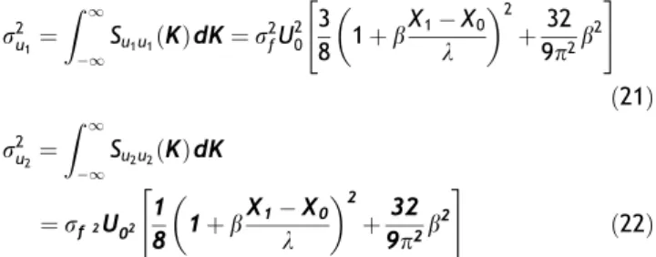 Figure 1 Dimensionless variance of the (a) longitudinal and of the (b) transverse velocity versus dimensionless recharge parameter b for various values of (X 1  X 0 )/k.