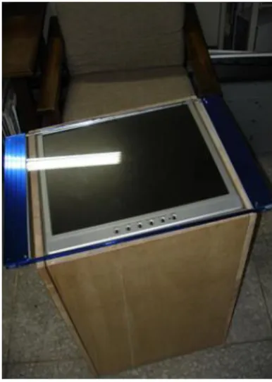 Figure 10. The prototype system of the proposed multi-touch sensing and display system
