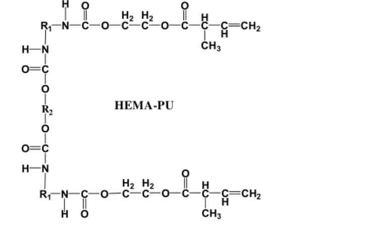 Fig. 1 displays the FTIR spectra of HEMA–PU(PBA 700) resin. A broad peak for the –OH groups