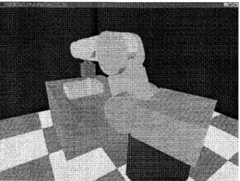 Figure 4. (a) The surface-tracking compliance task. (b) The peg-in-hole compliance task.