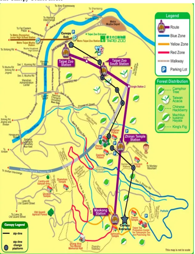 Illustration 3 – Conceptual Canopy Course Route                                                          