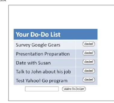 Figure 1-1 To-Do List 