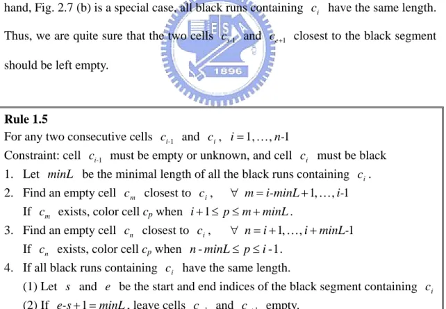 Fig. 2.7 is a detailed description. In Fig. 2.7(a), we do not know  c  belonging to  i which black run