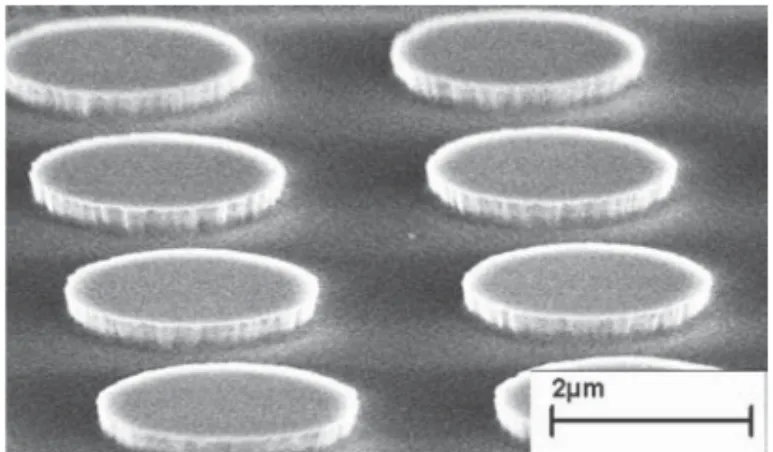 Fig. 3. SEM image of surface morphologies of Cu interconnects after a combination of SiO 2 CMP process and dilute HF etching.