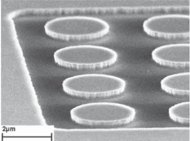 Fig. 7. SEM image showing an example of Cu interconnects sur- sur-rounded by a Cu seal design.