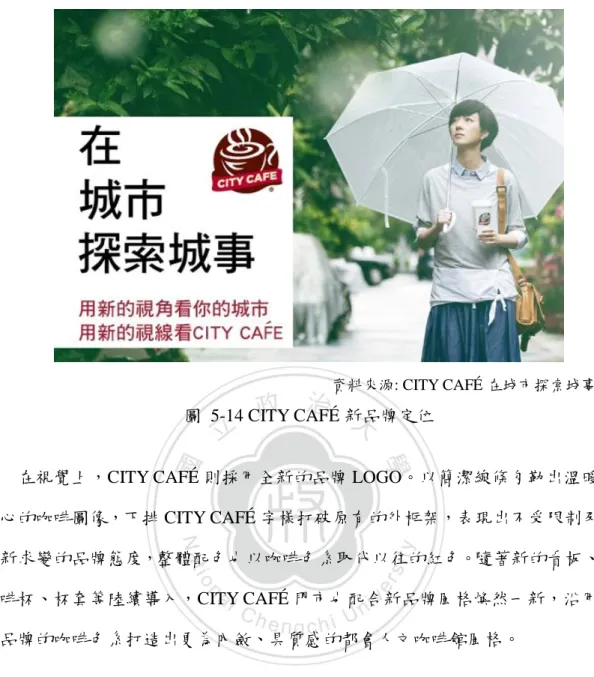 圖  5-14 CITY CAFÉ 新品牌定位