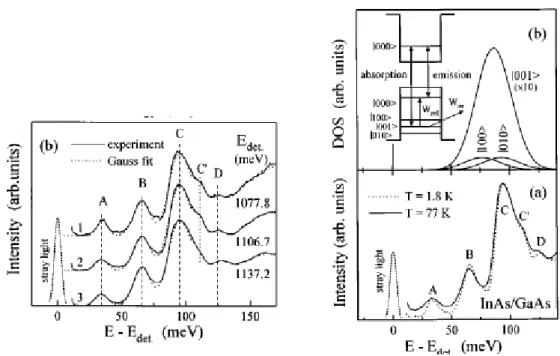 圖 2.4、量子點鬆弛至基態不同機制：nonresonant 和 resonant 機制 