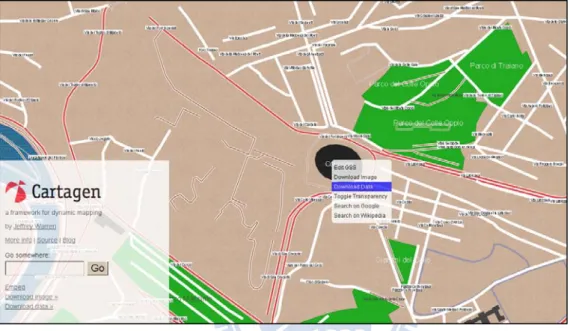 圖 2- 5 DOM 型態的 WebGIS－Catagen.org 