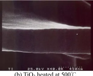圖 28 、二氧化鈦薄膜的厚度之 SEM 圖