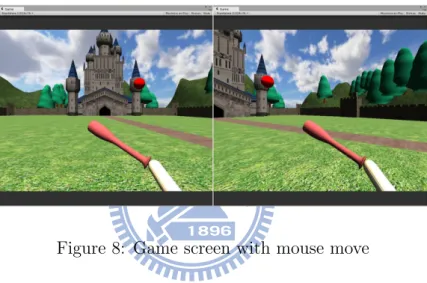 Figure 8: Game screen with mouse move