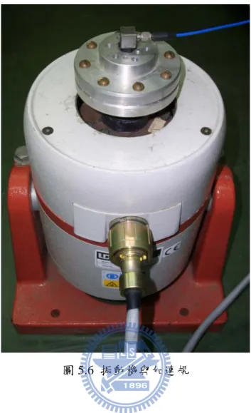 圖 5.6  振動機與加速規 