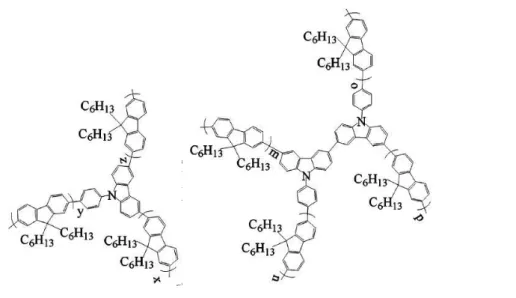 Figure 14.  含 carbazole 與 fluorene 結構之超分枝高分子。 