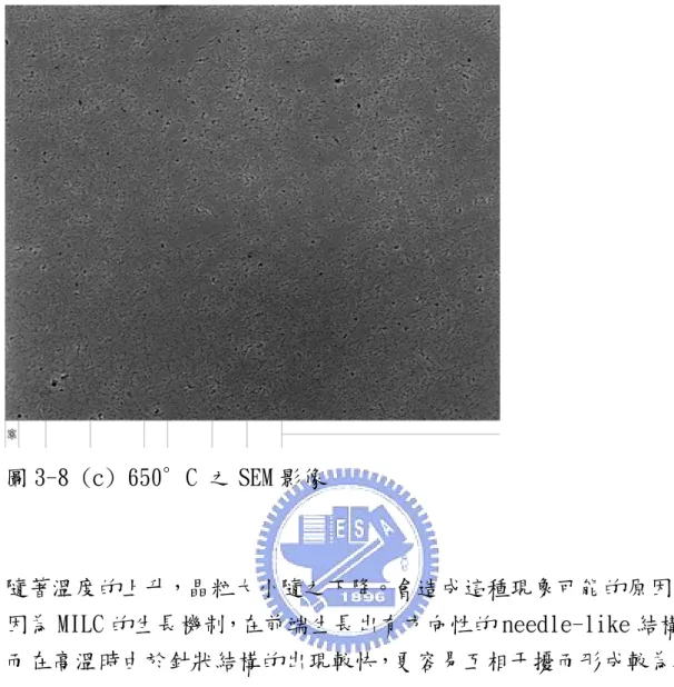 圖 3-8 (c) 650∘C 之 SEM 影像 