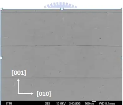 圖 2-15  (100) YCa 0.1 BCO 的 SEM 影像圖 