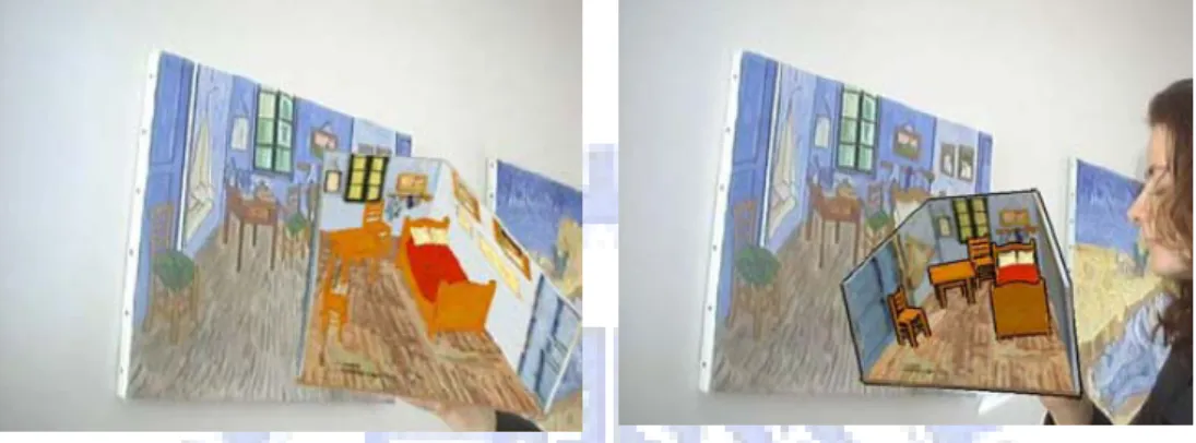 Figure 2.1 is the example of Haller and Sperl’s work. The 3D mesh model of the Van  Gogh’s painting is constructed, and the brush attribute is computed by the painting