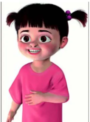 Figure 1.1: Cloth simulation used in animation “Monster Inc.”[6] 