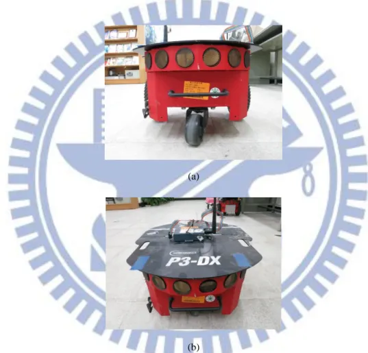 Figure 2.2 The Autonomous vehicle, Pioneer 3-DX, produced by MobileRobots Inc., used in this study
