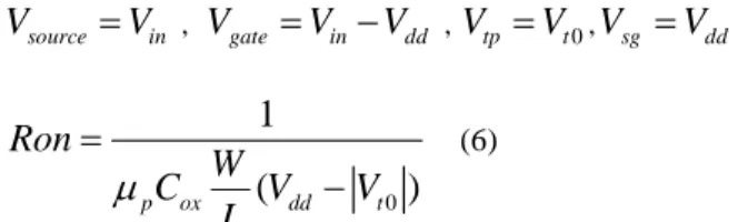 Figure 6 shows the FFT of the output voltage in the ordinary  bootstrapped switch without compensation, bootstrapped  switch with compensation in [3], and the proposed switch in  this paper