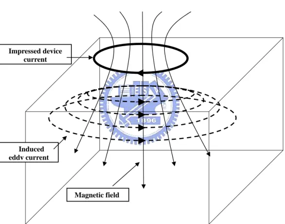 Fig. 2.7 Schematic representation of magnetically induced current 