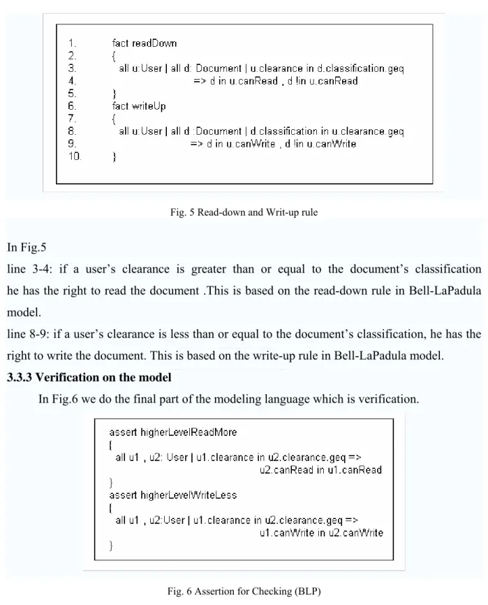 Fig. 5 Read-down and Writ-up rule 