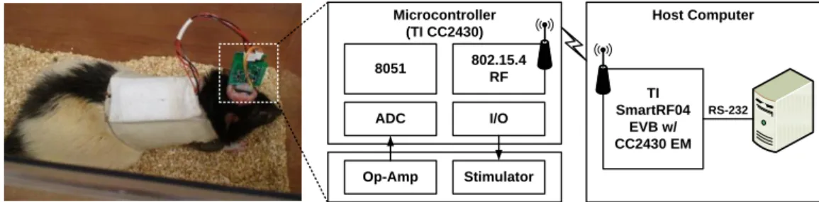 Fig. 3.2  Closed-loop epileptic seizure control system based on  enhanced 8051 microcontroller