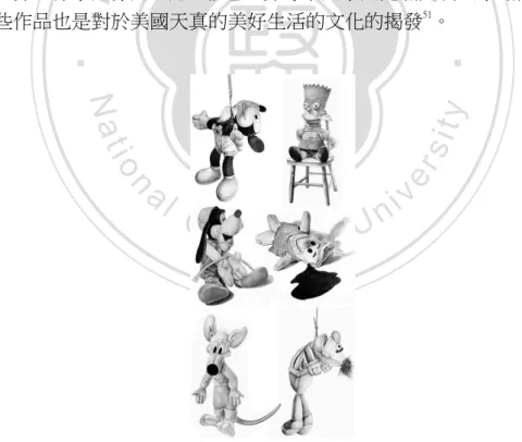 圖 18：Diana Thorneycroft,“Goofy,” “Mickey,” “Bert,” “Barney,” “Pinky,” “Bart”。 52
