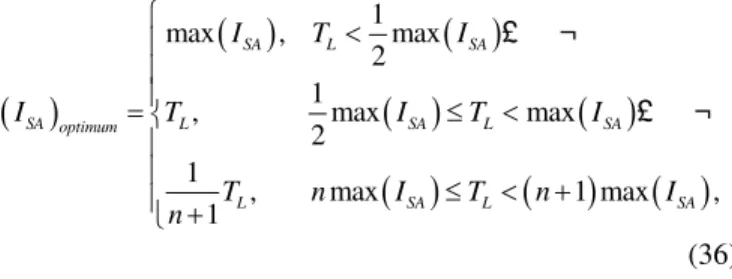 Fig. 11.  Best trade-off for different average update intervals of SA. When T L &lt;(1/2)I SA , the optimal value of I SA  is at the point of  I SA =max  (I SA )