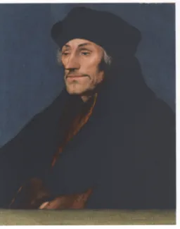 圖 8.  伊拉斯摩斯畫像（Hans Holbein the Younger, Portrait of Erasmus of Rotterdam, c.  1530, Basel, Kunstmuseum） 