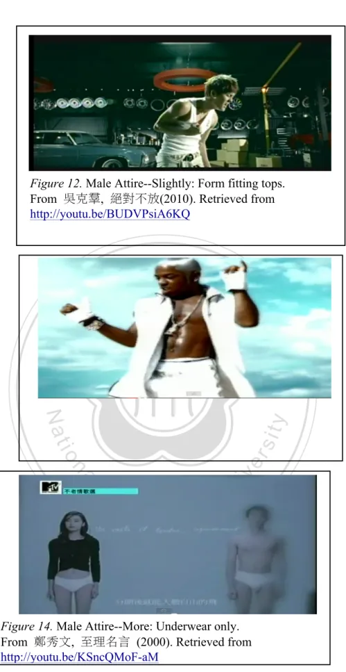 Figure 12. Male Attire--Slightly: Form fitting tops.    From  吳克羣,  絕對不放(2010). Retrieved from  http://youtu.be/BUDVPsiA6KQ