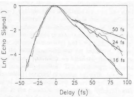 Figure 2.1: Time-resolved four-wave mixing results from Bigot’s experiment in GaAs quantum wells