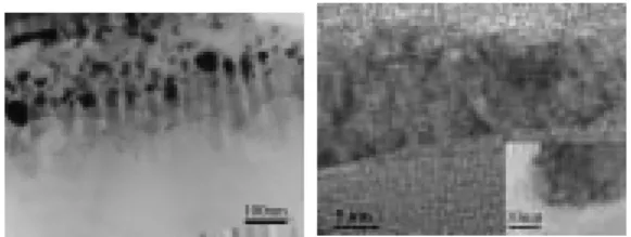 Fig. 1 (a) Low magnification SEM image showing the  uniformity of the vertical aligned chromium carbide capped  carbon nanotips