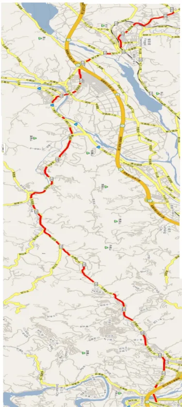 圖 1-8  110 線 19K+194~44K+833 公路區域範圍 