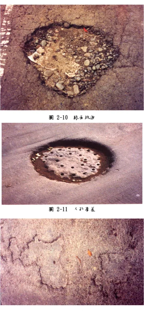圖 2-10  路面坑洞 