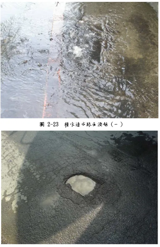 圖 2-24  積水造成路面浸蝕（二）