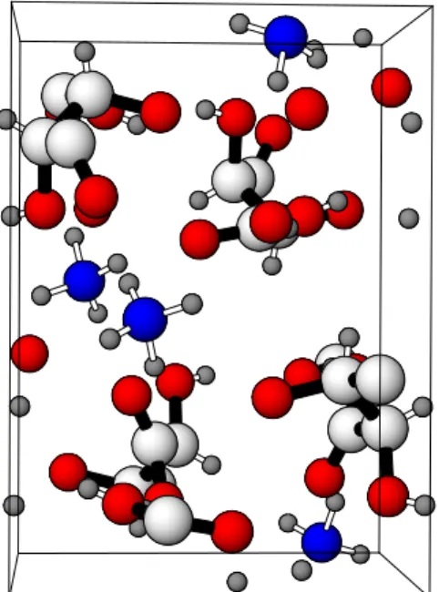 Figure 1. The crystal structure of ammonium bitarteate C 4 H 9 O 6 N (Red: O; Gray: C;  dark gray: H; Blue: N)