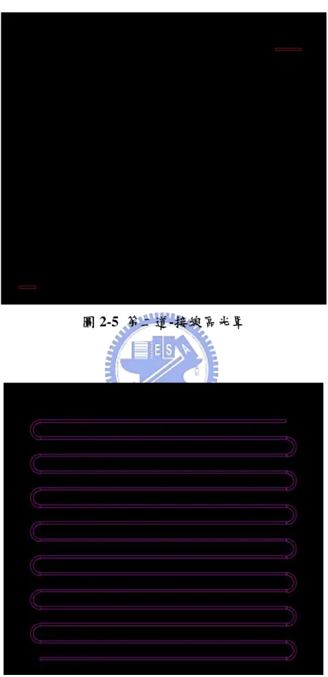 圖 2-5  第二道-接線區光罩 