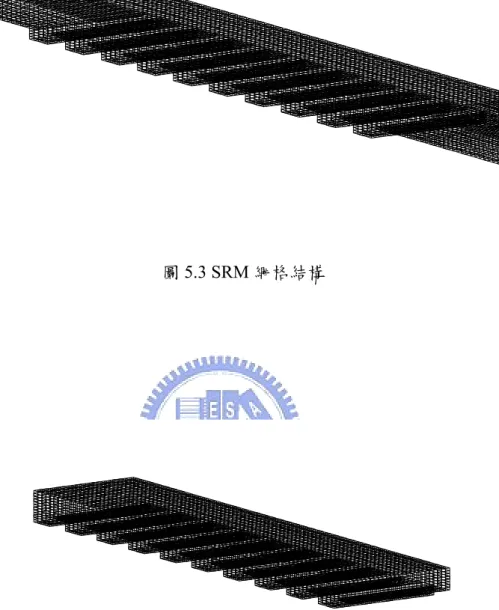 圖 5.4 SRM 週期性網格結構 