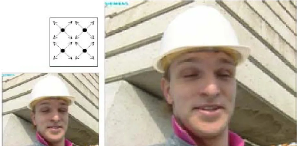 Fig. 11 Scaling up from 176x144 image to 352 x 288 image 