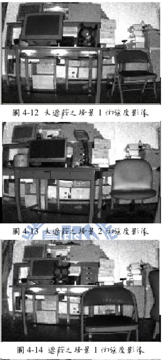 圖 4-12  未遮蔽之場景 1 的強度影像 
